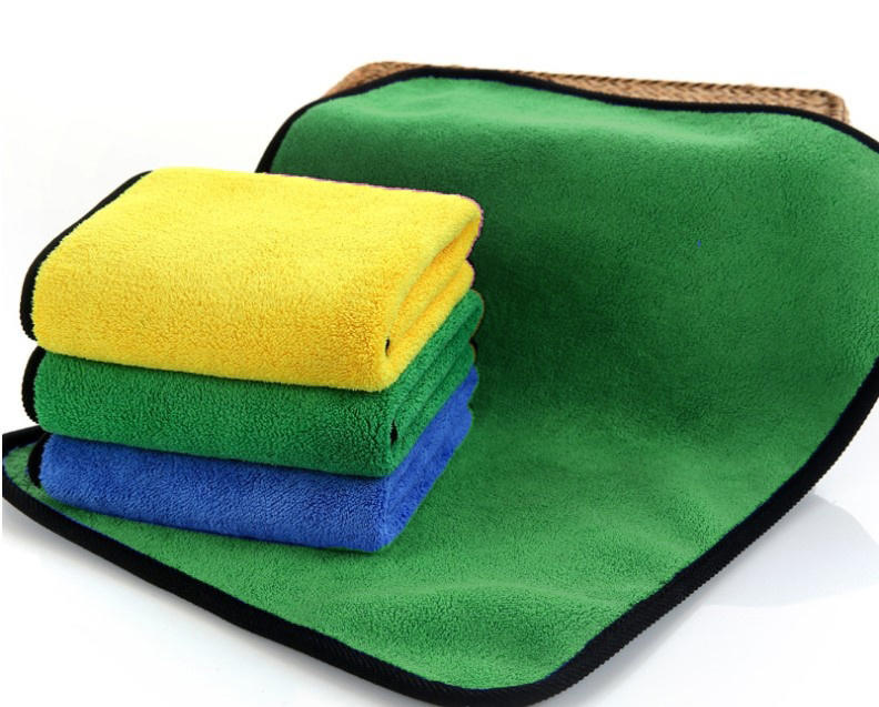 超吸水毛巾 汽車洗車毛巾 加厚超細纖維不掉毛抹布 加厚雙面珊瑚絨擦車巾