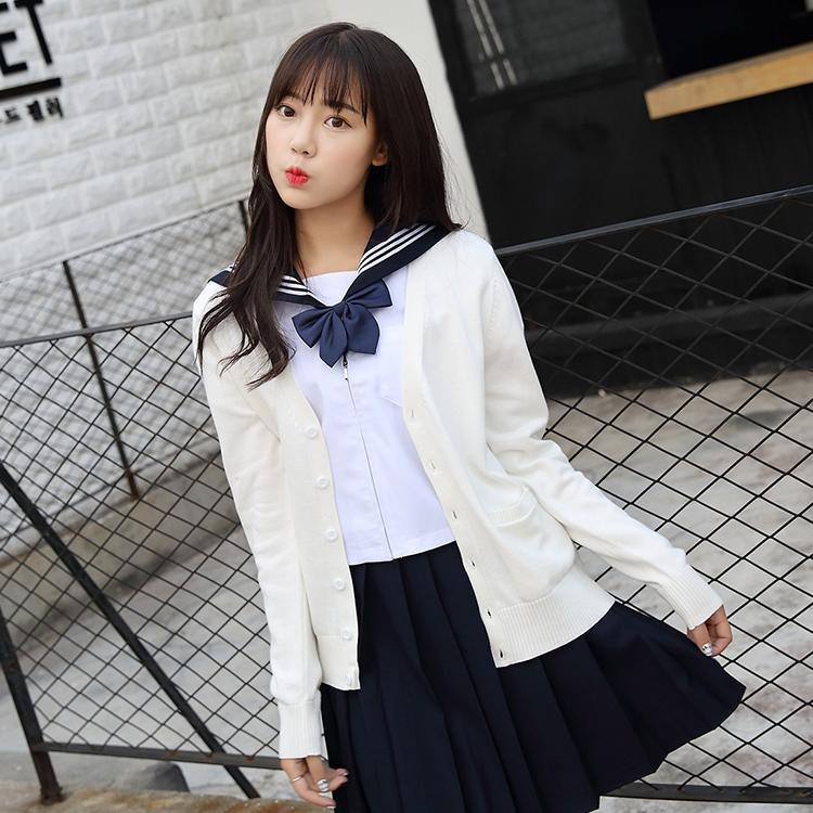 COSPLAY 乳白色 日本 高校 學生 制服 毛衣外套 黑子籃球 可用