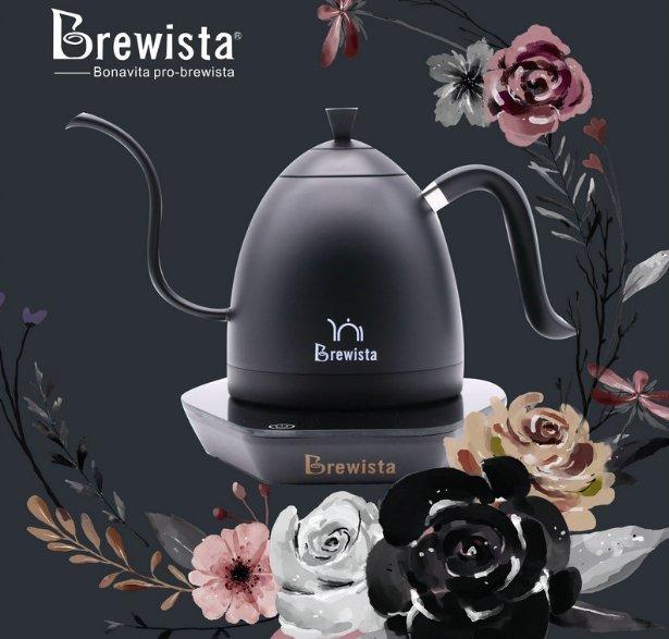 限量版 Brewista Artisan 600ml可調溫不鏽鋼手沖壺 (經典純黑色) 輕便易操作.手沖師比賽專用壺