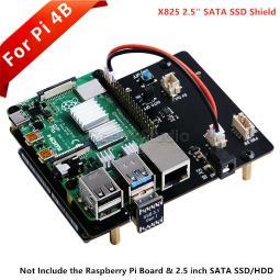 樹莓派4B X825 2.5寸 SATA SSD&HDD儲存控制板