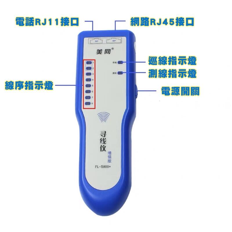 網路尋線器 網路測試器 電話尋線器 查線器 抗干擾巡線器 增強版 支援POE巡線(含稅 台灣現貨)