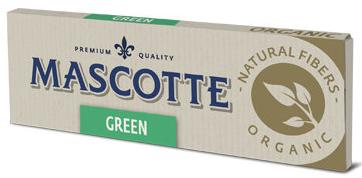 Mascotte organic green paper 麻纖維截角捲米色菸紙 輕薄也不易扭曲