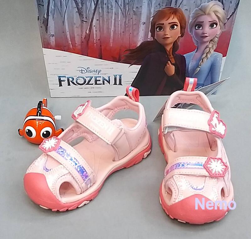 冰雪奇緣 FROZEN 公主女童運動鞋 電燈鞋 護趾涼鞋 台灣製造 FNKT14113