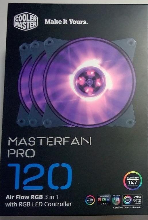 (NEW) Cooler Master MasterFan Pro 120 RGB風扇|12公分風壓型 3顆裝