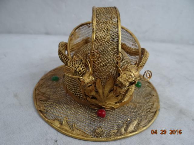 早期收藏  手工金髮帽   收藏品