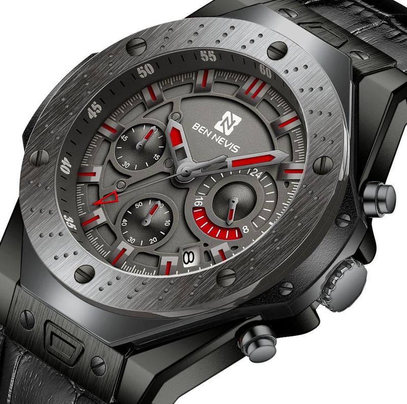 【潮裡潮氣】BEN NEVIS本尼維爆款石英手錶多功能休閒時尚手錶男BN6023G