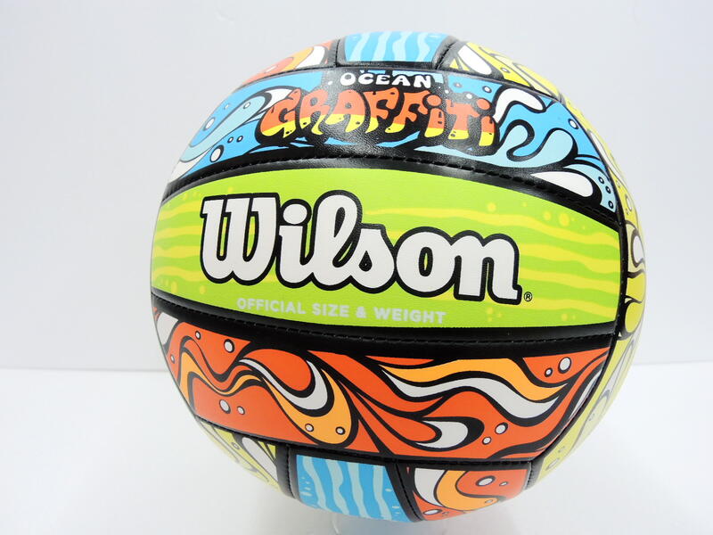 2021 WILSON 威爾森 海洋塗鴉款 沙灘排球 合成皮革 沙排 (WTH40119XB)