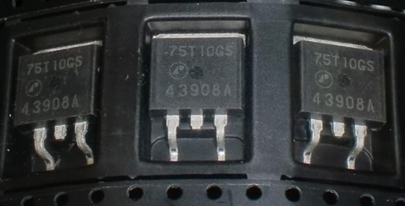 場效電晶體 (APEC AP75T10GS ) D2PAK(N-CH) 100V 72A 15mΩ 138W