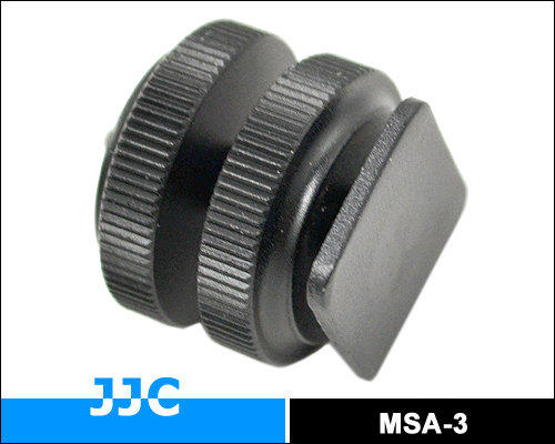 JJC四分之一英吋螺絲座MSA-11適標準熱靴座轉成1/4"螺絲1/4吋螺絲1/4"螺牙1/4"螺口熱靴轉接器熱靴轉換器