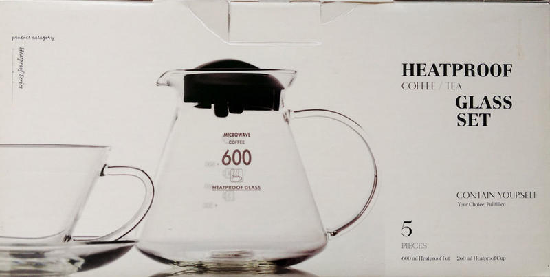 台玻耐熱玻璃壺600ml+2個花茶杯  承接壺(玻璃把手)耐高溫花茶壺、咖啡壺