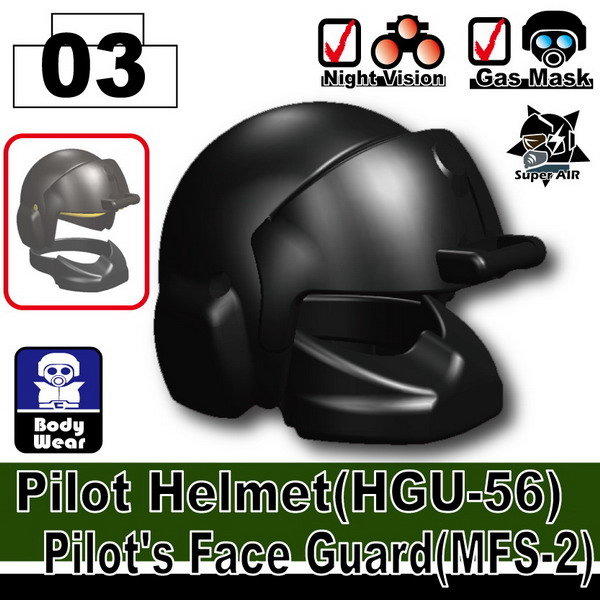 (03)Black_飛行頭盔UGH-56 與 高空面罩MFS-2