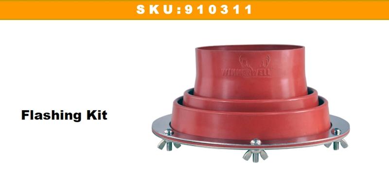 WINNERWELL SKU910311Flashing Kit 三層煙管S/M號專用矽膠帳棚隔熱器