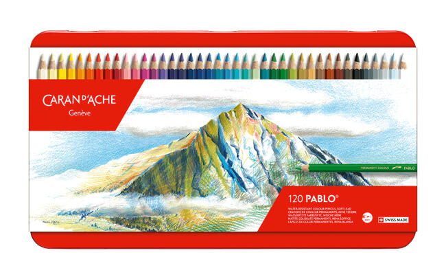 【品 · 創藝】精品美術-瑞士CARAN D'ACHE卡達 PABLO 專家級油性色鉛筆-120色