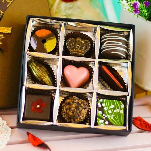 JOYCE巧克力工房-情人綜合手工巧克力9顆入禮盒【手製巧克力】
