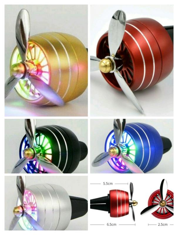 【晨達】LED三模式迷你酷炫芬芳出風口小風扇