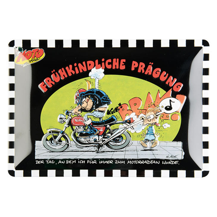 【德國Louis】MOTOmania金屬牌 幽默風格德文漫畫圖案德國製馬口鐵牌重機美式餐廳PUB復古裝飾10014177