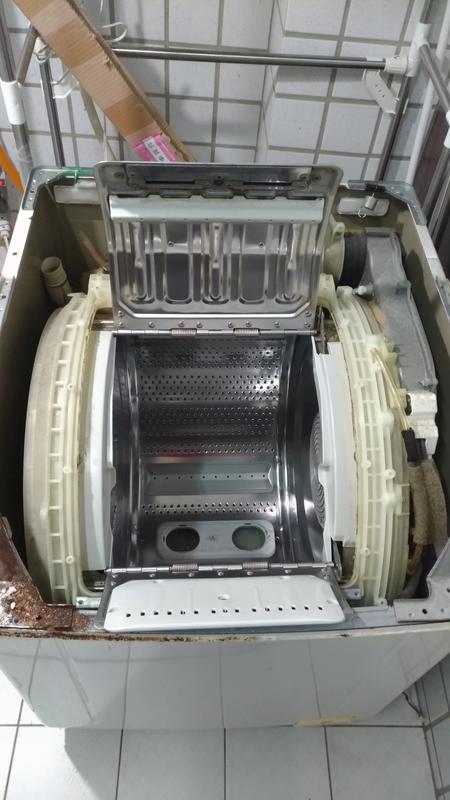 【隆鈦水電】三洋Sanyo滾筒式洗衣機清洗 大台北地區