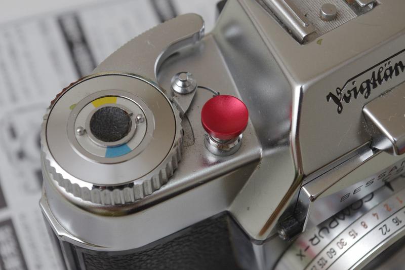 傳統單眼機械相機快門鈕 霧面 紅色 凹款 外接快門按鈕 手動相機 Lomo相機 標準螺孔式快門孔都可以用喔!