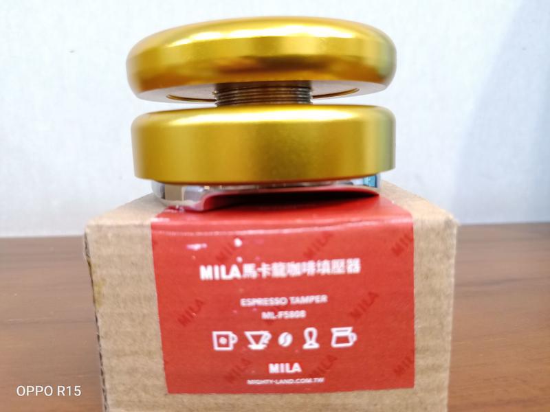 ~Hola Cafe~MILA 馬卡龍咖填粉器 黃色 58mm ML-F5808 不鏽鋼 馬卡龍 整平器 壓粉器 填壓器