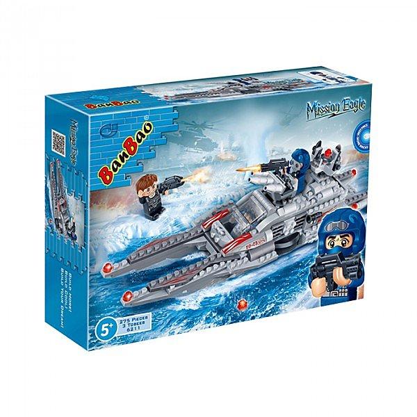 阿拉丁玩具夢工場【BanBao 積木】超級警察系列-雪鶻戰艦 6211 
