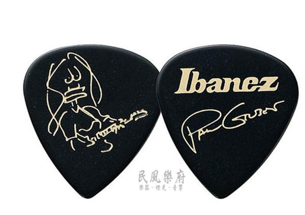 《民風樂府》日本製 Ibanez B1000PG Paul Gilbert簽名款1.0mm  5盒/同捆包 吉他彈片五色