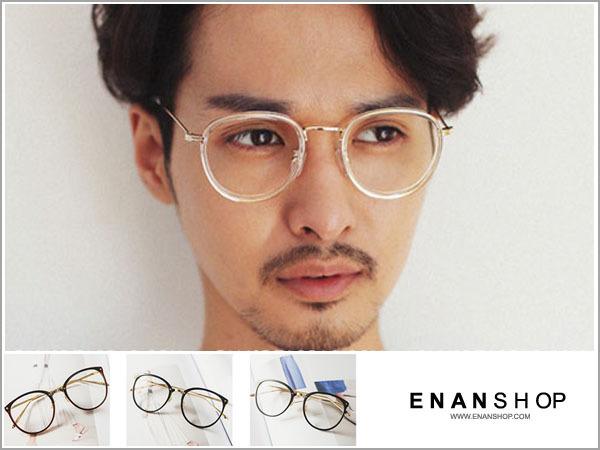 惡南宅急店【0025M】阿拉蕾金屬平光鏡眼鏡架 韓國經典圓形設計可配近視眼鏡