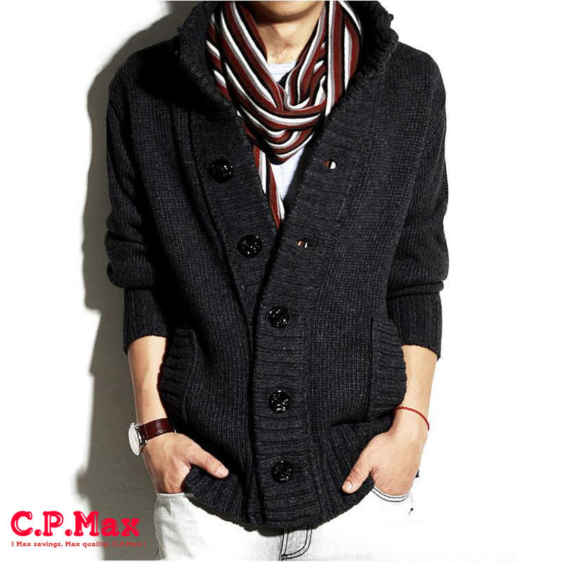 C.P.Max 針織衫 羊毛針織衫 男外套 針織外套 長版外套 男毛衣 毛衣外套 羊毛針織 保暖外套  【C13】