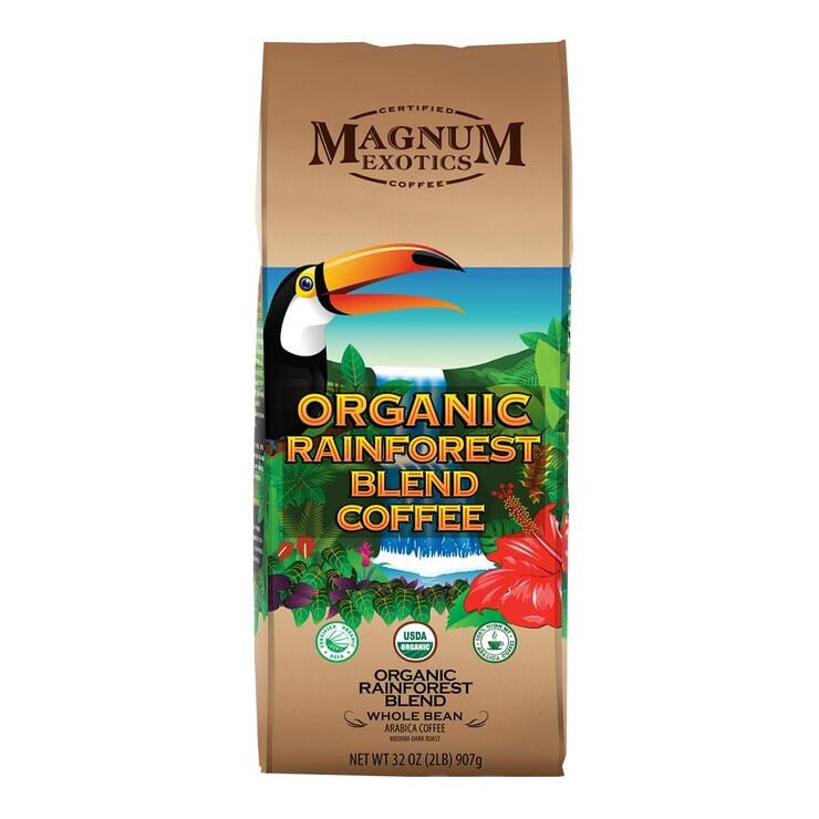 【Visual&M】MAGNUM 熱帶雨林有機咖啡豆 907公克 好市多代購 Costco