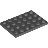LEGO 樂高 3032 4211115 深灰色  Plate 4x6 薄板 全新