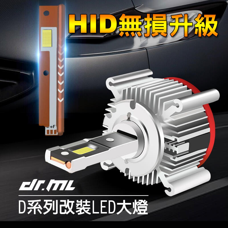 【新品】HID升級LED大燈 免驗車 氙氣頭燈 改裝 LED頭燈 LED大燈 超白光 D1S D2S D3S D4S