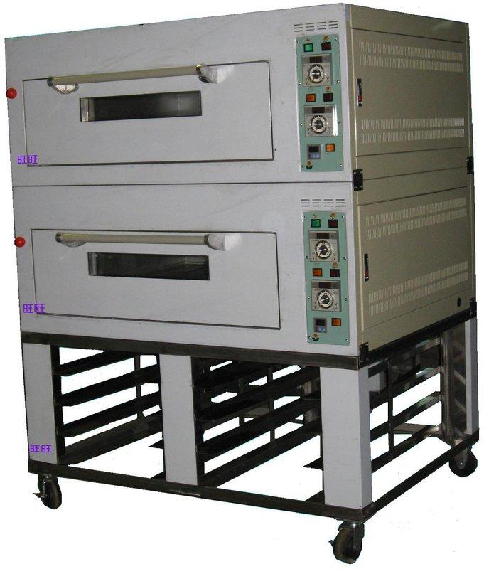 旺旺食品機械(台灣製造)二門四盤(顯示型溫控)電烤箱+烤盤架(另有發酵箱ˋ攪拌機----)
