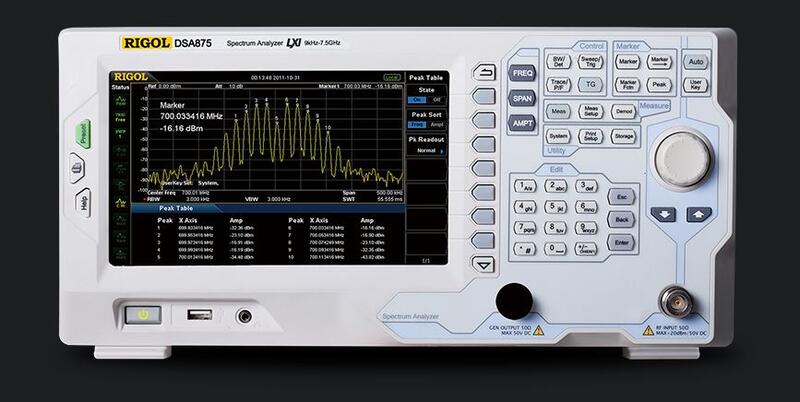 (華甸科技) Rigol DSA875 頻譜分析儀 Spectrum Analyzer (全新)