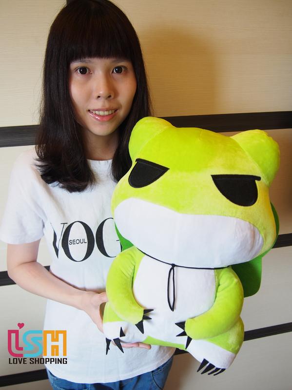 【愛購樂】 旅行青蛙 42CM 玩偶 娃娃 抱枕