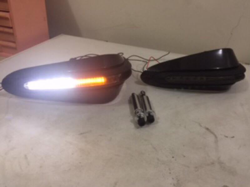 LED燻黑護弓 日行燈 序列式方向燈 越野車 滑胎車重機