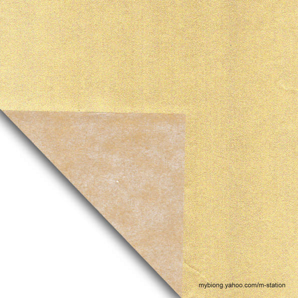 M-STATION "法國進口驚人的折紙專用大尺寸60×60公分組織鋁箔紙"金色（50gsm)