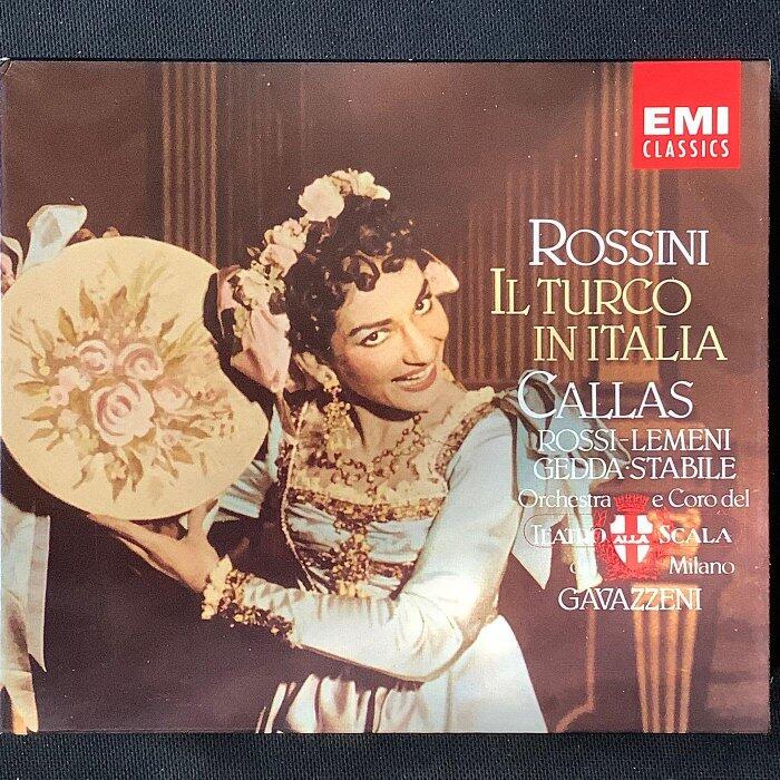 企鵝三星/Callas卡拉絲/女高音 Rossini羅西尼-土耳其人在義大利 Gedda蓋達/男高音 德國版厚殼2CD