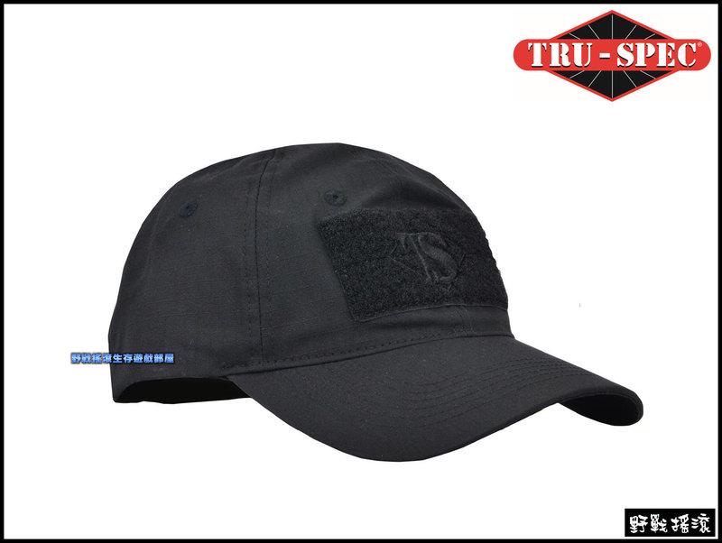 【野戰搖滾-生存遊戲】美國 TRU-SPEC 傭兵戰術棒球帽、小帽【黑色】戰術帽軍帽網帽特警勤務帽SWAT小帽