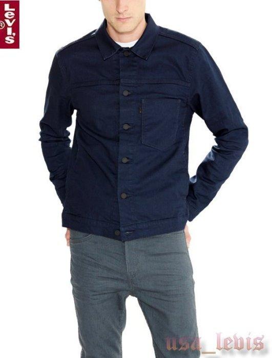 【S-XXL新款優惠】美國 歐洲LEVIS TRUCKER JACKET 深藍色單口袋彈性時尚款 牛仔外套 夾克501