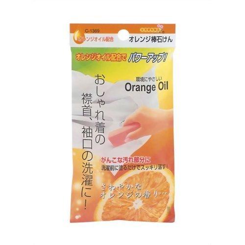 『北極熊倉庫』日本製 不動化學 橘子衣領去污棒 (100g) &#65295;橘油強效去污皂 Orange Oil 清潔棒 去污條