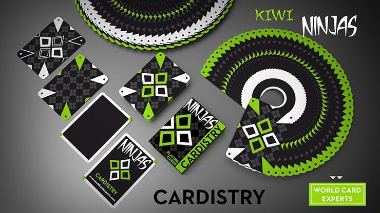 No.162 Cardistry Kiwi Ninjas (Green) 撲克牌by World Card Ex