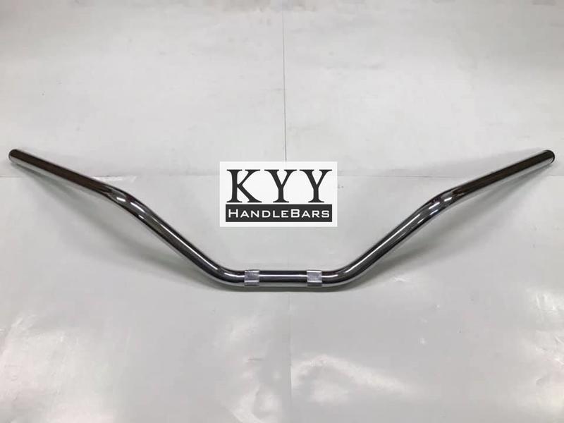 KYY專業改裝手把 改裝把 管徑22.2mm 街車把 高品質 通用款 triumph SR400 CB350 白鐵/鐵