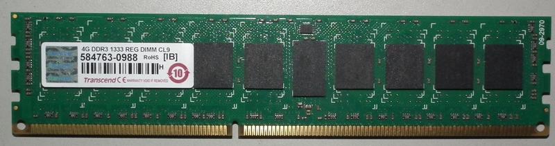 創見 REG ECC DDR3 1333 4G  *2   伺服器 記憶體 SERVER DIMM  工作站 伺服器可參