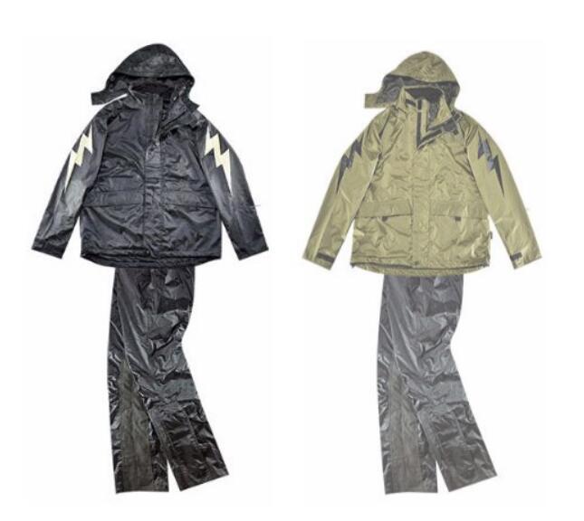 -開關倉庫- 日本 Vin&Age 閃電 雨衣 高防水 高磅數 防燙 條紋 兩色 美式 TFR2202