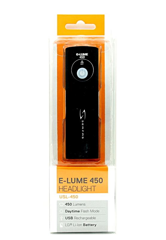 艾祁單車─ SERFAS E-LUME 450 USL-450 USB 充電式自行車頭燈