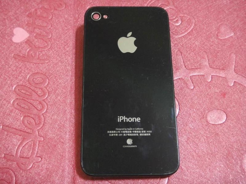 蘋果 APPLE iPhone 4 (A1332) 黑色 正原廠手機背蓋 電池蓋 電池背蓋 背蓋 後蓋