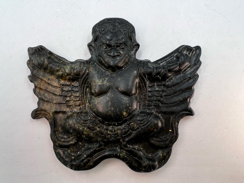 老文物大鵬金翅鳥鐵礦件 迦樓羅 印度神話中的一種巨鳥是主神毗濕奴的坐騎 如泰國國徽與印尼國家航空都可見其形象