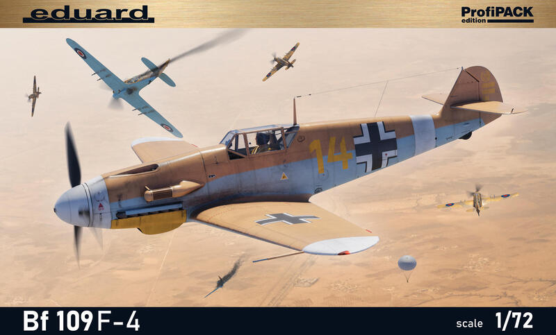 ~飛行員之家~ EDUARD 1/72 二戰德軍 Bf 109F-4 戰鬥機(專業版)(70155)