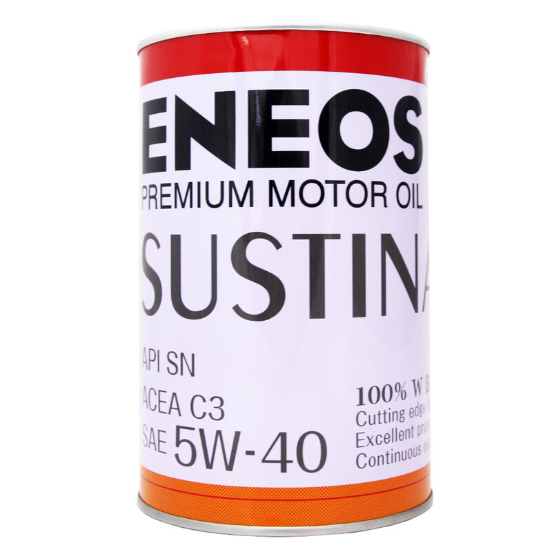 【易油網】【缺貨】ENEOS 5W40  SUSTINA 5W-40 新日本石油 全合成機油