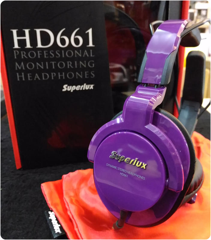 ♪♪學友樂器音響♪♪ Superlux 舒伯樂 HD661 耳罩式 專業監聽耳機 封閉式 附收納袋 紫 淺藍 粉