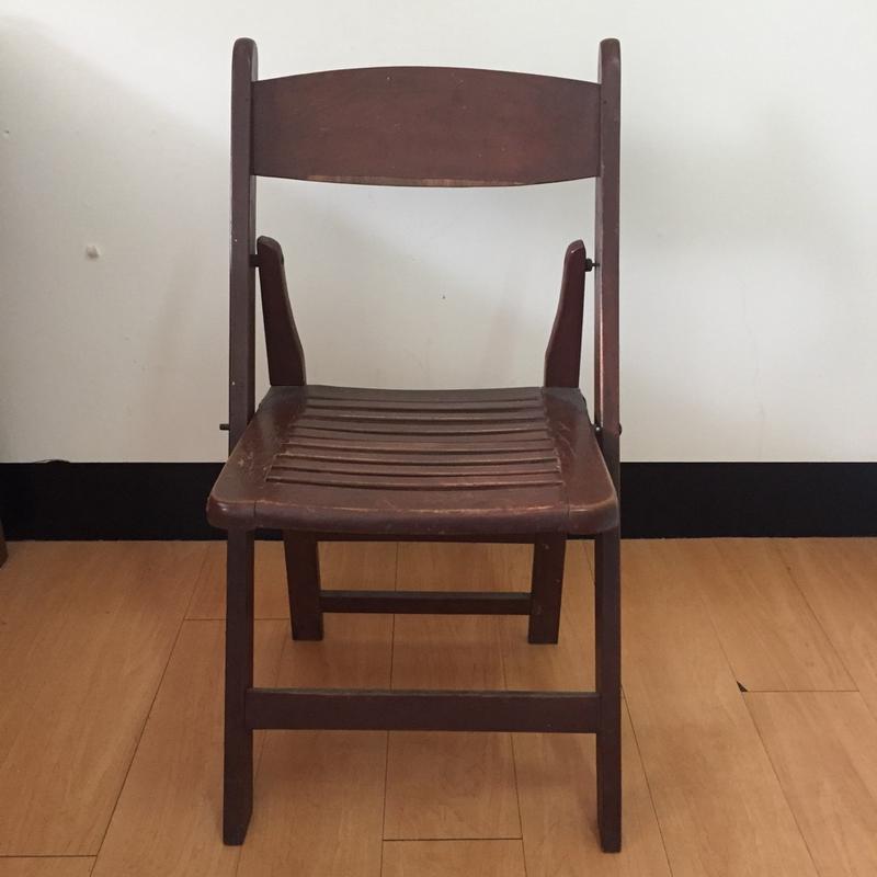 早期木製折疊椅 (已售出，勿下標)